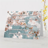 Empath Strength Positives Zitat Förderung Karte (Gelbe Blume)