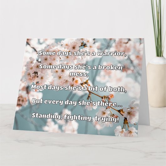 Empath Strength Positives Zitat Förderung Karte (Vorderseite)