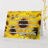 Empath Strength Positives Zitat Förderung Karte (Gelbe Blume)