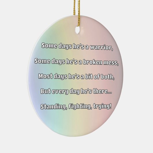 Empath Strength Positives Zitat Förderung Keramik Ornament (Rechts)