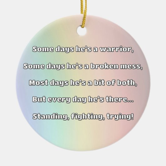 Empath Strength Positives Zitat Förderung Keramik Ornament (Vorne)