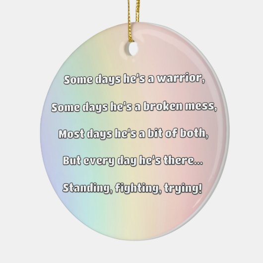 Empath Strength Positives Zitat Förderung Keramik Ornament (Links)