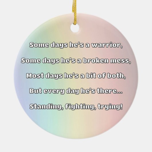 Empath Strength Positives Zitat Förderung Keramik Ornament (Hinten)