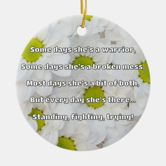 Empath Strength Positives Zitat Förderung Keramik Ornament (Vorne)