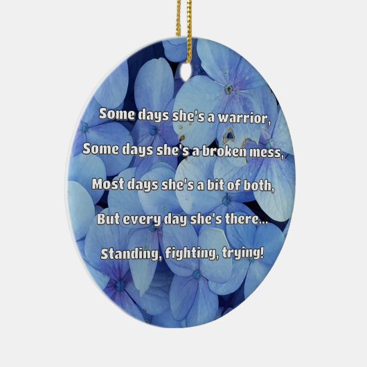 Empath Strength Positives Zitat Förderung Keramik Ornament (Rechts)