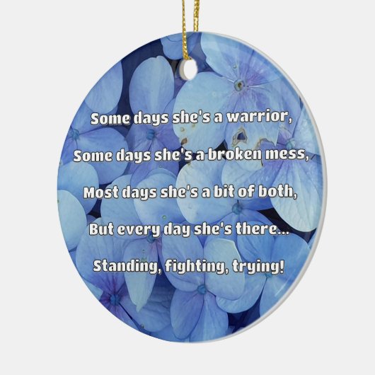 Empath Strength Positives Zitat Förderung Keramik Ornament (Links)