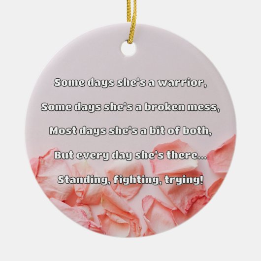 Empath Strength Positives Zitat Förderung Keramik Ornament (Vorne)