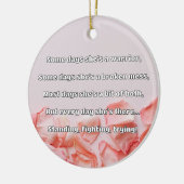 Empath Strength Positives Zitat Förderung Keramik Ornament (Links)