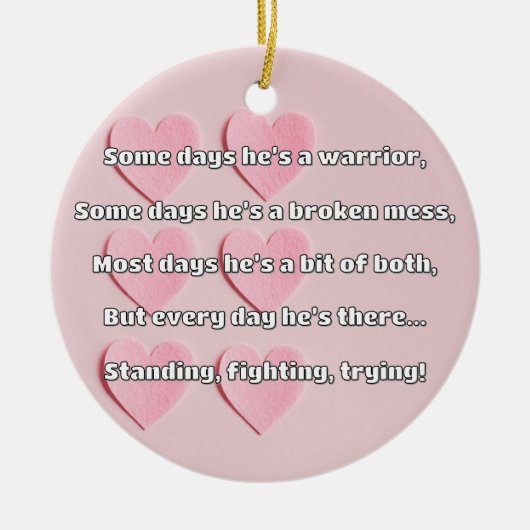 Empath Strength Positives Zitat Förderung Keramik Ornament (Vorne)