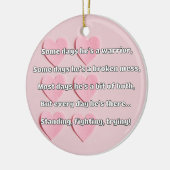 Empath Strength Positives Zitat Förderung Keramik Ornament (Links)