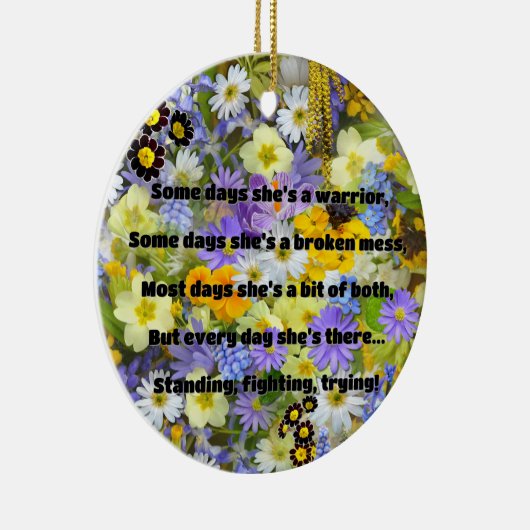 Empath Strength Positives Zitat Förderung Keramik Ornament (Rechts)