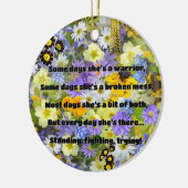 Empath Strength Positives Zitat Förderung Keramik Ornament (Links)