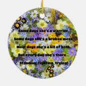 Empath Strength Positives Zitat Förderung Keramik Ornament (Hinten)