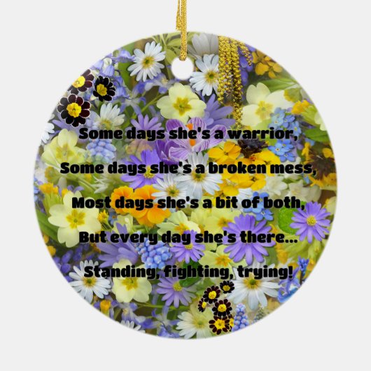 Empath Strength Positives Zitat Förderung Keramik Ornament (Hinten)