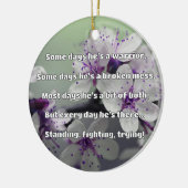 Empath Strength Positives Zitat Förderung Keramik Ornament (Links)