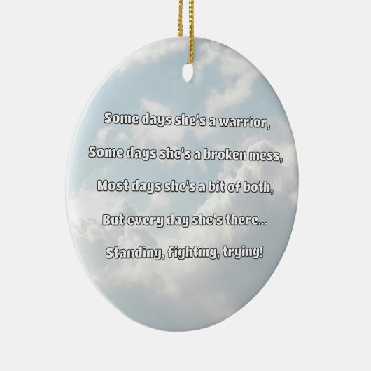 Empath Strength Positives Zitat Förderung Keramik Ornament (Rechts)