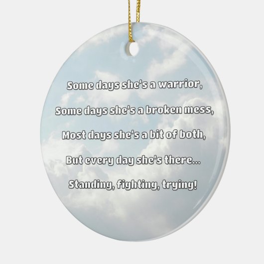 Empath Strength Positives Zitat Förderung Keramik Ornament (Links)