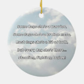 Empath Strength Positives Zitat Förderung Keramik Ornament (Hinten)