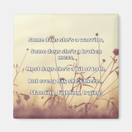 Empath Strength Positives Zitat Förderung Magnet (Vorne)