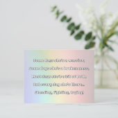 Empath Strength Positives Zitat Förderung Postkarte (Stehend Vorderseite)