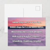 Empath Strength Positives Zitat Förderung Postkarte (Vorne/Hinten)