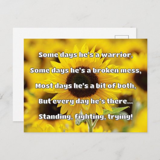 Empath Strength Positives Zitat Förderung Postkarte (Vorne/Hinten)