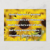 Empath Strength Positives Zitat Förderung Postkarte (Vorderseite)