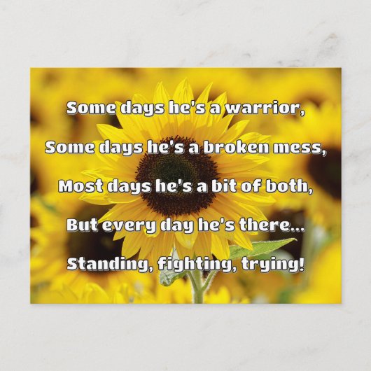 Empath Strength Positives Zitat Förderung Postkarte (Vorderseite)