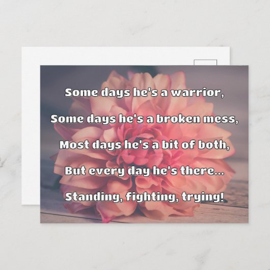 Empath Strength Positives Zitat Förderung Postkarte (Vorne/Hinten)