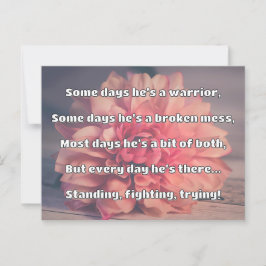 Empath Strength Positives Zitat Förderung Postkarte