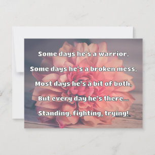 Empath Strength Positives Zitat Förderung Postkarte