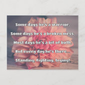 Empath Strength Positives Zitat Förderung Postkarte (Vorderseite)