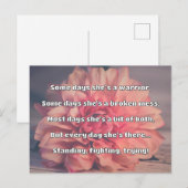 Empath Strength Positives Zitat Förderung Postkarte (Vorne/Hinten)