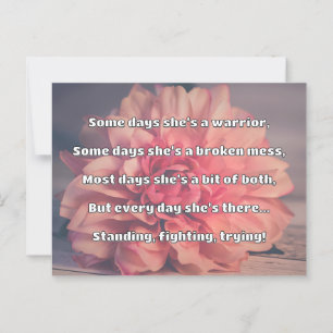 Empath Strength Positives Zitat Förderung Postkarte