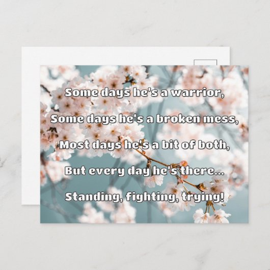 Empath Strength Positives Zitat Förderung Postkarte (Vorne/Hinten)