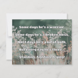 Empath Strength Positives Zitat Förderung Postkarte