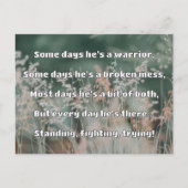 Empath Strength Positives Zitat Förderung Postkarte (Vorderseite)