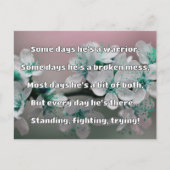 Empath Strength Positives Zitat Förderung Postkarte (Vorderseite)