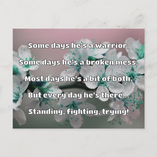 Empath Strength Positives Zitat Förderung Postkarte (Vorderseite)