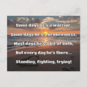 Empath Strength Positives Zitat Förderung Postkarte (Vorderseite)