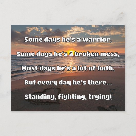 Empath Strength Positives Zitat Förderung Postkarte (Vorderseite)