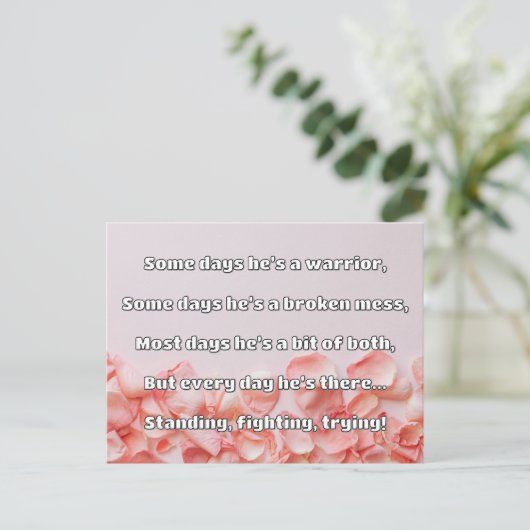 Empath Strength Positives Zitat Förderung Postkarte (Stehend Vorderseite)