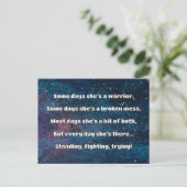 Empath Strength Positives Zitat Förderung Postkarte (Stehend Vorderseite)
