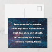 Empath Strength Positives Zitat Förderung Postkarte (Vorne/Hinten)