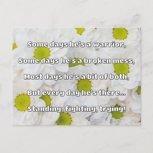 Empath Strength Positives Zitat Förderung Postkarte (Vorderseite)