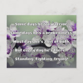 Empath Strength Positives Zitat Förderung Postkarte (Vorderseite)