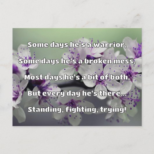 Empath Strength Positives Zitat Förderung Postkarte (Vorderseite)