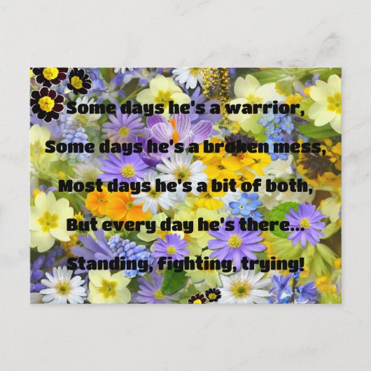 Empath Strength Positives Zitat Förderung Postkarte (Vorderseite)