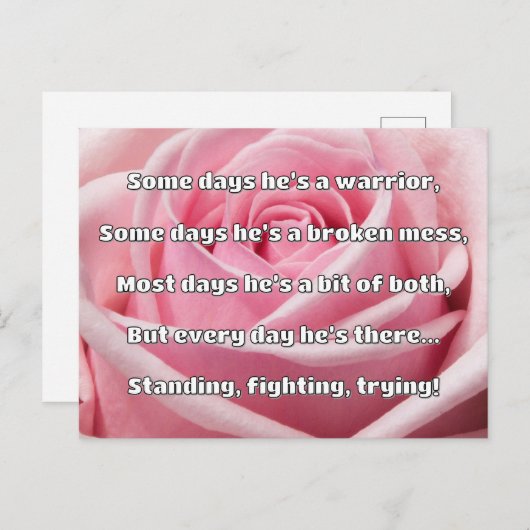 Empath Strength Positives Zitat Förderung Postkarte (Vorne/Hinten)