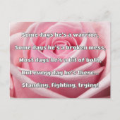 Empath Strength Positives Zitat Förderung Postkarte (Vorderseite)